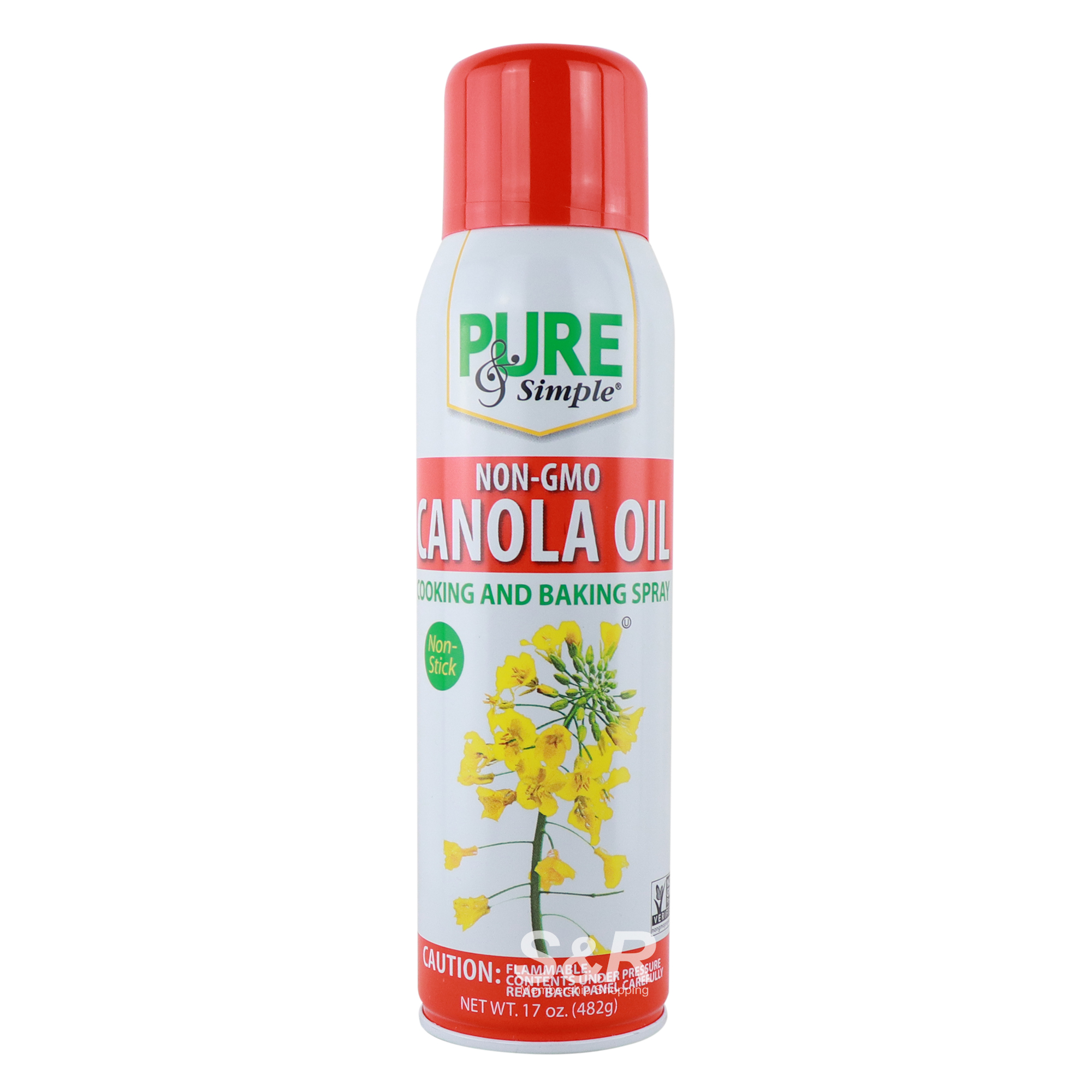 Pure & Simple Canola Oil Cooking and Baking Spray 482g